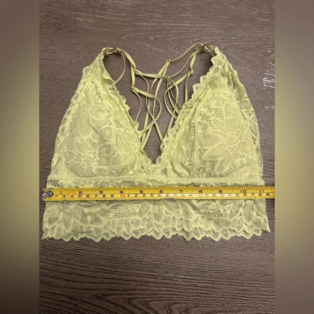 AERIE LIME GREEN STRAPPY BRALETTE - Size Small SKU:539